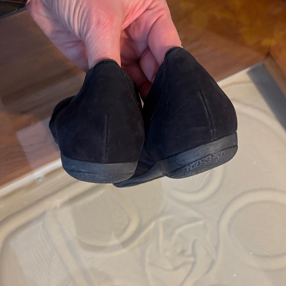 Gabor Women's Black Suede Knotted Flats - Picture 9 of 10